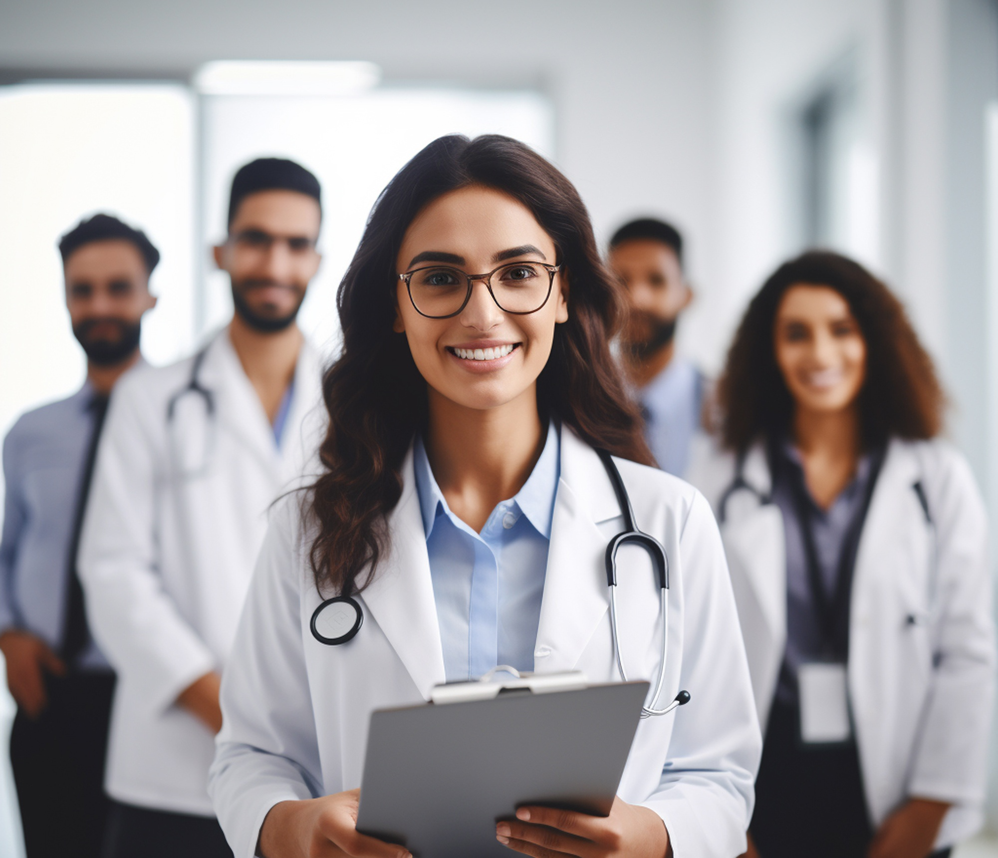 Healthcare professionals using Sanjeevani ERP