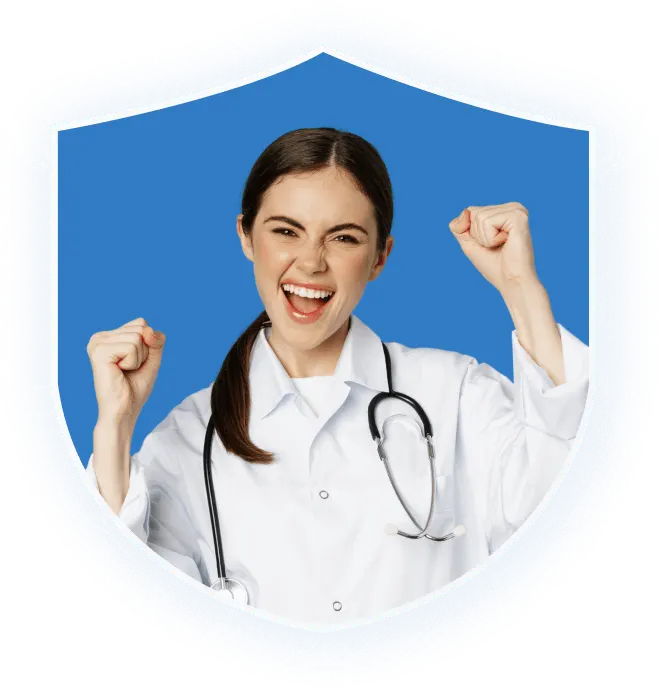 Happy healthcare professional