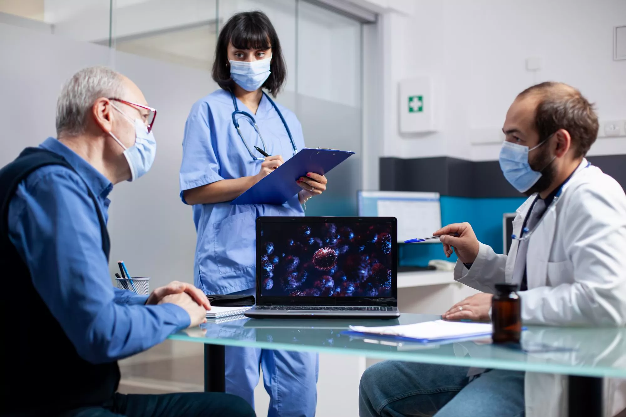 Healthcare professionals Working with Sanjeevani ERP