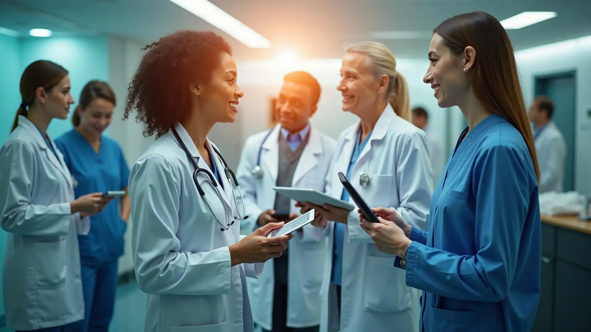Healthcare professionals using Sanjeevani ERP